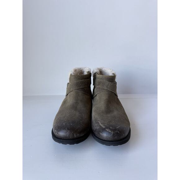 UGG Womens Winter Boots Sz 6.5 Benson Waterproof Wool Lining Leather Suede - Picture 5 of 11